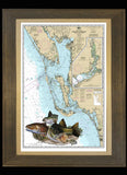 Chart Art - Charlotte Harbor 3 Fish Slam