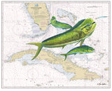 Chart Art - Straits of Florida Mahi
