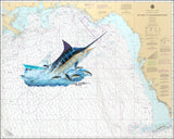 Chart Art - Gulf Marlin