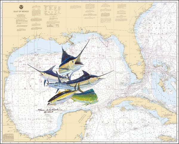 SALE - Gulf Offshore Slam Chart Art
