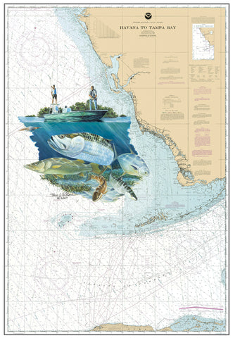 40% OFF SALE - Hells Bay Slam Chart Art