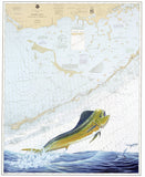Chart Art - Middle Keys Dolphin