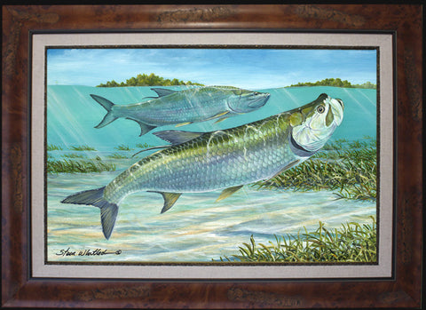 Fine Art  Steve Whitlock Game Fish Art – Tagged Tarpon Fishing