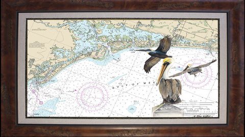 Chart Art - Estero Bay Pelicans