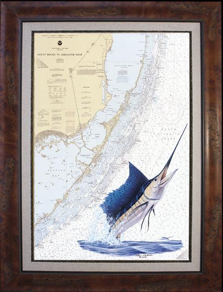 Chart Art - Upper Keys Sailfish