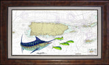 Chart Art - Puerto Rico Marlin