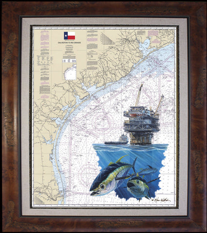 Chart Art - Texas Nansen Spar and Tuna