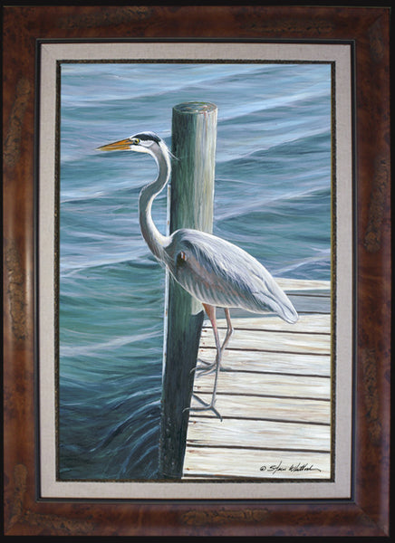 Fine Art - Blue Heron on Dock